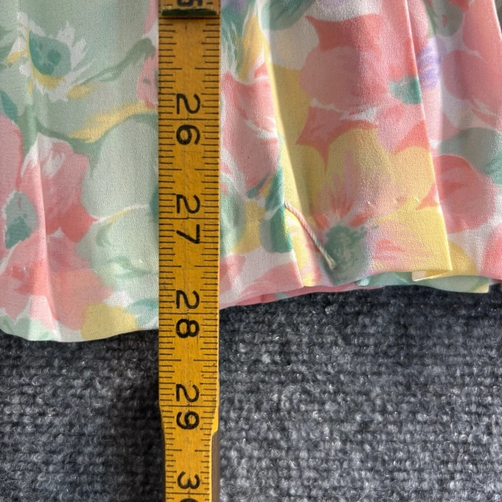 Two Vintage 70-80s Worthington And Alfred Dunner Front Pleated Floral Skirts 14